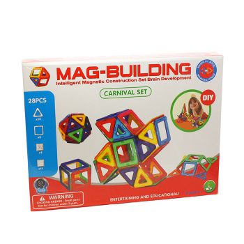 Магнитный конструктор (28 деталей) MAG BUILDING  оптом
